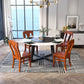 Rubber Wood Kitchen Dining Side Chair Contemporary Slat Back Side Chair Clearhalo 'Dining Chairs' 'Dining Tables & Seating' 'dining_chair' 'furn' 'furn_dining_chair' 'Furniture' 'Kitchen & Dining Furniture' 6634113