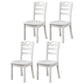 Contemporary Wood Kitchen Dining Side Chair Ladder Back Side Chair