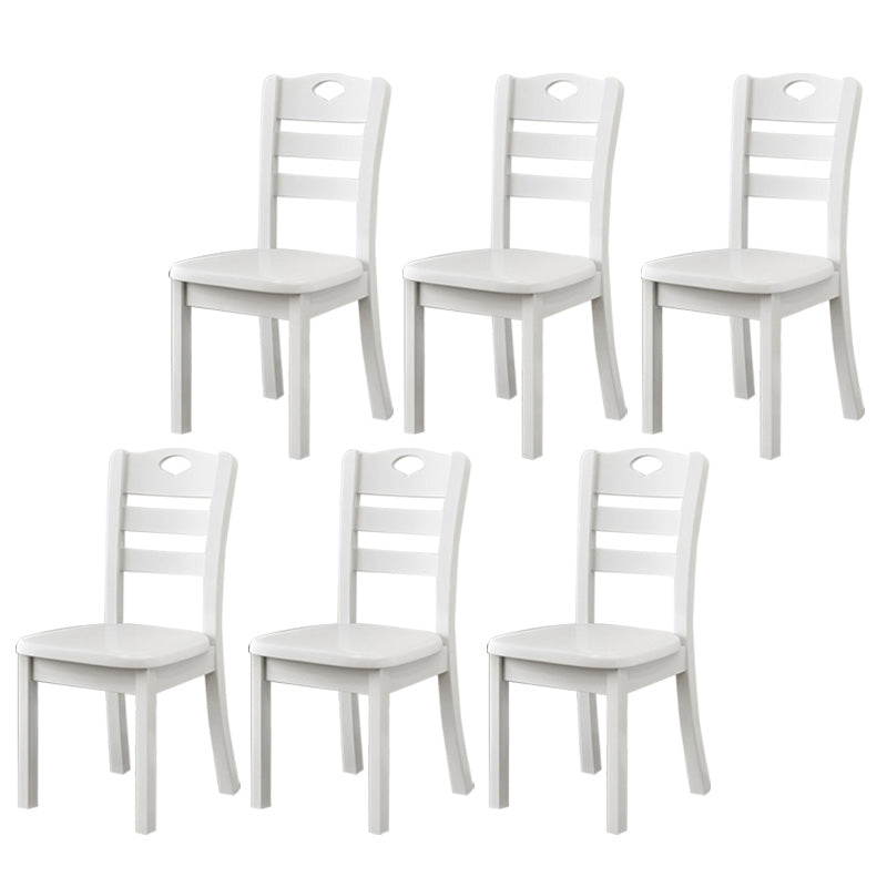 Contemporary Wood Kitchen Dining Side Chair Ladder Back Side Chair