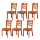 Contemporary Wood Kitchen Dining Side Chair Ladder Back Side Chair