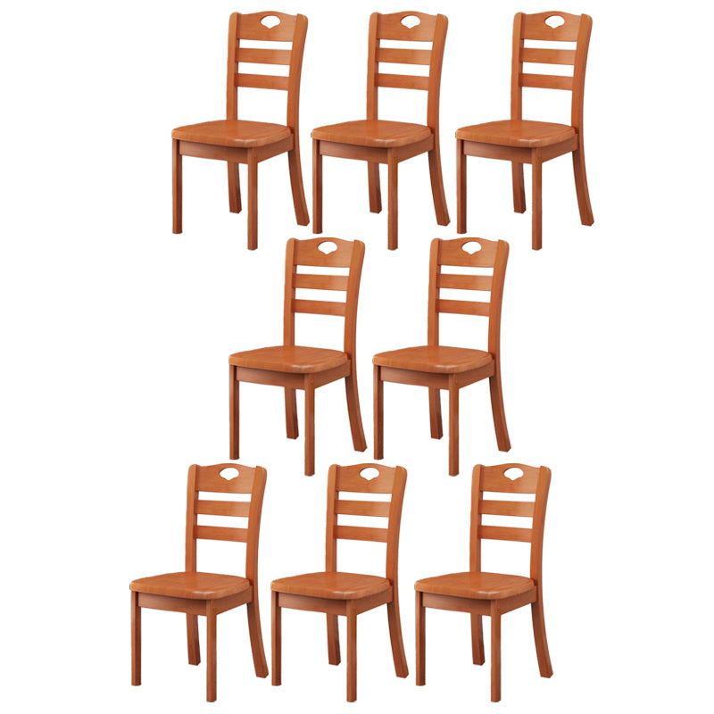 Contemporary Wood Kitchen Dining Side Chair Ladder Back Side Chair