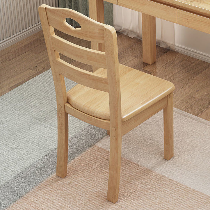 Contemporary Wood Kitchen Dining Side Chair Ladder Back Side Chair