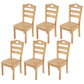 Contemporary Wood Kitchen Dining Side Chair Ladder Back Side Chair