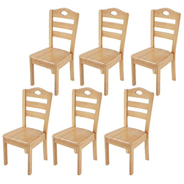 Contemporary Wood Kitchen Dining Side Chair Ladder Back Side Chair