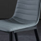 Upholstered Armless Dining Chairs Industrial Metal Legs Side Chair