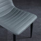 Upholstered Armless Dining Chairs Industrial Metal Legs Side Chair