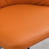 Contemporary Faux Leather Dining Chairs Metal Parsons Side Chair Clearhalo 'Dining Chairs' 'Dining Tables & Seating' 'dining_chair' 'furn' 'furn_dining_chair' 'Furniture' 'Kitchen & Dining Furniture' 6634231