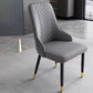 Contemporary Faux Leather Dining Chairs Metal Parsons Side Chair Clearhalo 'Dining Chairs' 'Dining Tables & Seating' 'dining_chair' 'furn' 'furn_dining_chair' 'Furniture' 'Kitchen & Dining Furniture' 6634235