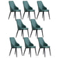 Contemporary Faux Leather Dining Chairs Metal Parsons Side Chair Green 8 Piece Set Clearhalo 'Dining Chairs' 'Dining Tables & Seating' 'dining_chair' 'furn' 'furn_dining_chair' 'Furniture' 'Kitchen & Dining Furniture' 6634245