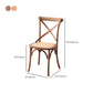 Contemporary Wood Kitchen Dining Side Chair Cross Back Side Chair Clearhalo 'Dining Chairs' 'Dining Tables & Seating' 'dining_chair' 'furn' 'furn_dining_chair' 'Furniture' 'Kitchen & Dining Furniture' 6634291