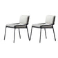 Upholstered Dining Chairs Armless Faux Leather Kitchen Dining Side Chair
