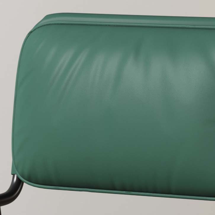 Upholstered Dining Chairs Armless Faux Leather Kitchen Dining Side Chair