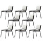 Upholstered Dining Chairs Armless Faux Leather Kitchen Dining Side Chair