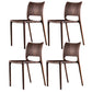 Industrial Home Indoor Side Chair Open Back Dining Wood Chair