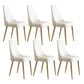 Upholstered Armless Dining Chairs Glam Metal Kitchen Dining Side Chair