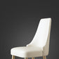 Upholstered Armless Dining Chairs Glam Metal Kitchen Dining Side Chair
