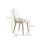 Upholstered Armless Dining Chairs Glam Metal Kitchen Dining Side Chair