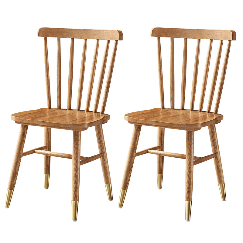 Chaise latéral de cuisine de cuisine en bois contemporain chaise côté arrière