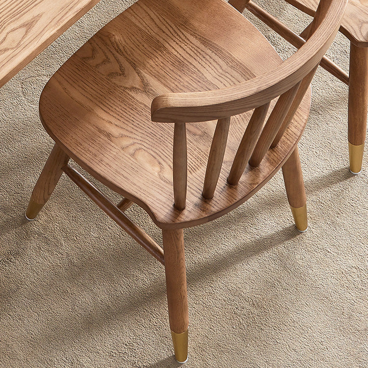 Chaise latéral de cuisine de cuisine en bois contemporain chaise côté arrière