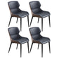Upholstered Armless Dining Chair Modern Indoor-Outdoor Chair Dark Blue 4 Piece Set Clearhalo 'Dining Chairs' 'Dining Tables & Seating' 'dining_chair' 'furn' 'furn_dining_chair' 'Furniture' 'Kitchen & Dining Furniture' 6634413