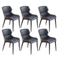 Upholstered Armless Dining Chair Modern Indoor-Outdoor Chair Dark Blue 6 Piece Set Clearhalo 'Dining Chairs' 'Dining Tables & Seating' 'dining_chair' 'furn' 'furn_dining_chair' 'Furniture' 'Kitchen & Dining Furniture' 6634414