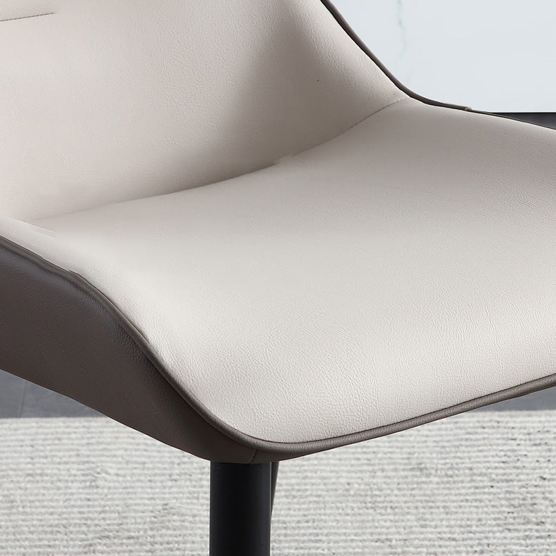 Upholstered Armless Dining Chair Modern Indoor-Outdoor Chair Clearhalo 'Dining Chairs' 'Dining Tables & Seating' 'dining_chair' 'furn' 'furn_dining_chair' 'Furniture' 'Kitchen & Dining Furniture' 6634415