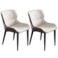 Upholstered Armless Dining Chair Modern Indoor-Outdoor Chair Cream Gray 2 Piece Set Clearhalo 'Dining Chairs' 'Dining Tables & Seating' 'dining_chair' 'furn' 'furn_dining_chair' 'Furniture' 'Kitchen & Dining Furniture' 6634419