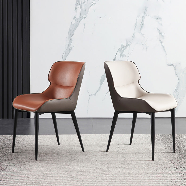 Upholstered Armless Dining Chair Modern Indoor-Outdoor Chair Clearhalo 'Dining Chairs' 'Dining Tables & Seating' 'dining_chair' 'furn' 'furn_dining_chair' 'Furniture' 'Kitchen & Dining Furniture' 6634421