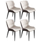 Upholstered Armless Dining Chair Modern Indoor-Outdoor Chair Cream Gray 4 Piece Set Clearhalo 'Dining Chairs' 'Dining Tables & Seating' 'dining_chair' 'furn' 'furn_dining_chair' 'Furniture' 'Kitchen & Dining Furniture' 6634422