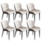 Upholstered Armless Dining Chair Modern Indoor-Outdoor Chair Cream Gray 6 Piece Set Clearhalo 'Dining Chairs' 'Dining Tables & Seating' 'dining_chair' 'furn' 'furn_dining_chair' 'Furniture' 'Kitchen & Dining Furniture' 6634424