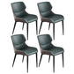 Upholstered Armless Dining Chair Modern Indoor-Outdoor Chair Blackish Green 4 Piece Set Clearhalo 'Dining Chairs' 'Dining Tables & Seating' 'dining_chair' 'furn' 'furn_dining_chair' 'Furniture' 'Kitchen & Dining Furniture' 6634431