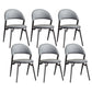 Contemporary Dining Chair Kitchen Open Back Dining Side Chair Grey 6 Piece Set Clearhalo 'Dining Chairs' 'Dining Tables & Seating' 'dining_chair' 'furn' 'furn_dining_chair' 'Furniture' 'Kitchen & Dining Furniture' 6634485