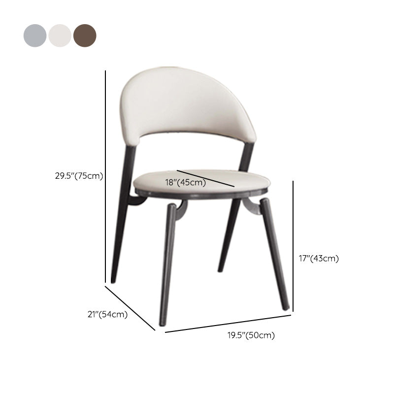Contemporary Dining Chair Kitchen Open Back Dining Side Chair Clearhalo 'Dining Chairs' 'Dining Tables & Seating' 'dining_chair' 'furn' 'furn_dining_chair' 'Furniture' 'Kitchen & Dining Furniture' 6634505