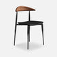 Industrial Metal Kitchen Dining Side Chair Faux Leather Side Chair