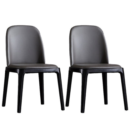 Industrial Indoor-Outdoor Dining Chair Parsons Chair with Upholstered