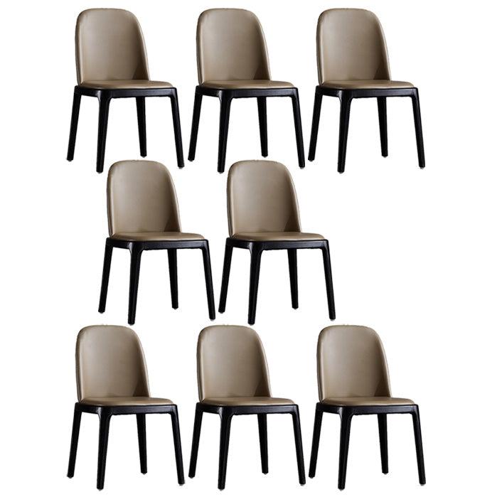 Industrial Indoor-Outdoor Dining Chair Parsons Chair with Upholstered