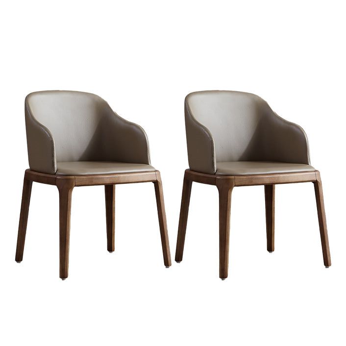 Industrial Indoor-Outdoor Dining Chair Parsons Chair with Upholstered