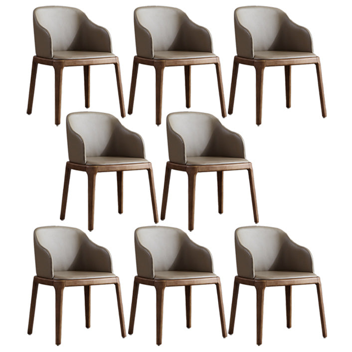 Industrial Indoor-Outdoor Dining Chair Parsons Chair with Upholstered