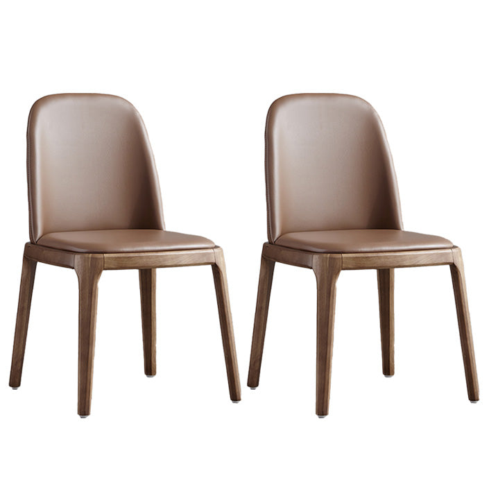 Industrial Indoor-Outdoor Dining Chair Parsons Chair with Upholstered