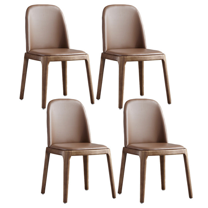 Industrial Indoor-Outdoor Dining Chair Parsons Chair with Upholstered