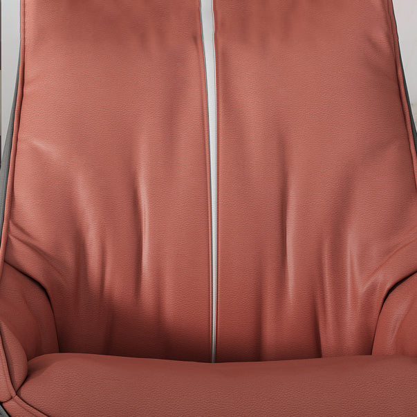 Parsons Faux Leather Side Chair Upholstered Armless Dining Chairs