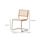 Contemporary Kitchen Dining Side Chair Metal Open Back Dining Side Chair