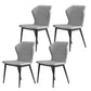 Dining Room Faux Leather Chair Kitchen Wingback Armless Chair