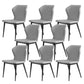 Dining Room Faux Leather Chair Kitchen Wingback Armless Chair