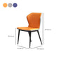 Dining Room Faux Leather Chair Kitchen Wingback Armless Chair