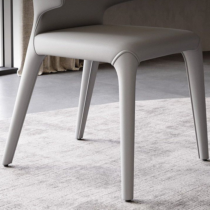 Wingback Dining Room Side Chair Upholstered Armless Dining Chair