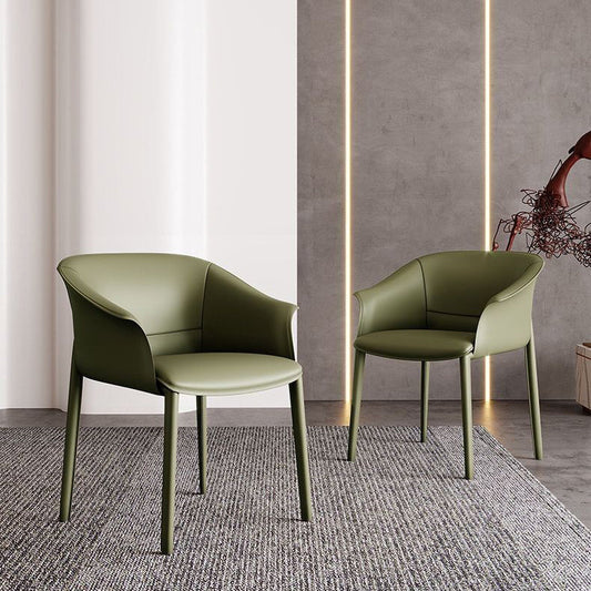 Contemporary Kitchen Dining Chair Metal Legs Upholstered Arm Chair Clearhalo 'Dining Chairs' 'Dining Tables & Seating' 'dining_chair' 'furn' 'furn_dining_chair' 'Furniture' 'Kitchen & Dining Furniture' 6634738