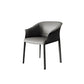 Contemporary Kitchen Dining Chair Metal Legs Upholstered Arm Chair Dark Gray 1 Piece Clearhalo 'Dining Chairs' 'Dining Tables & Seating' 'dining_chair' 'furn' 'furn_dining_chair' 'Furniture' 'Kitchen & Dining Furniture' 6634754