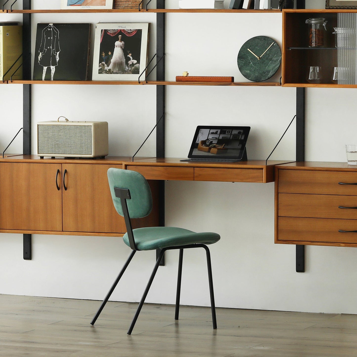 Sedie da pranzo in velluto senza braccio della sedia da cucina contemporanea