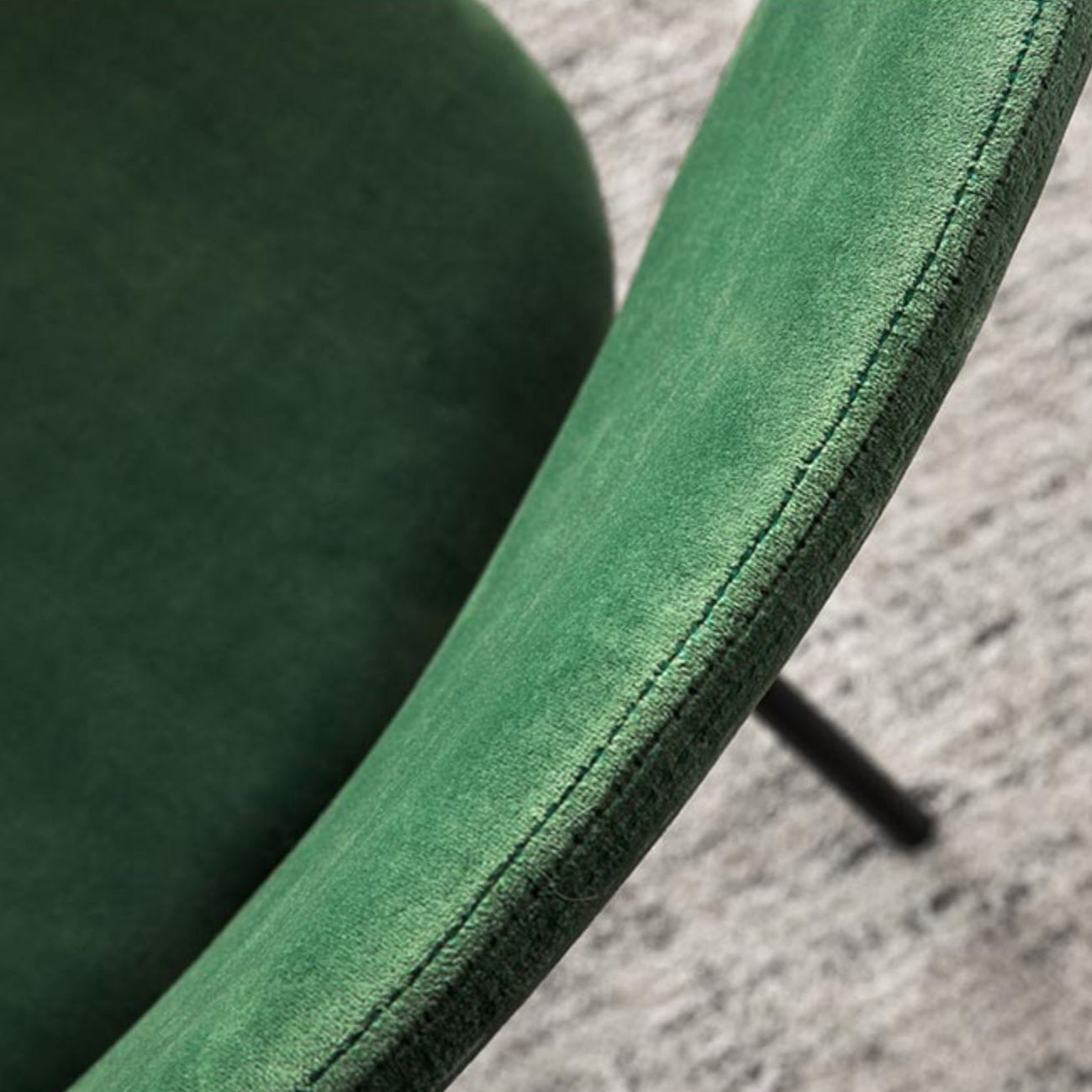 Sedie da pranzo in velluto senza braccio della sedia da cucina contemporanea